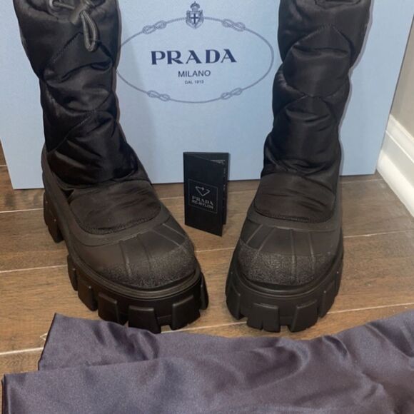 Monolith Nylon Prada Boots - Picture 3 of 7
